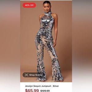 Fashion nova Jesslyn Sequin Jumpsuit